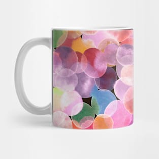 Pocket - Overlapped Watercolor Candy Dots Mug